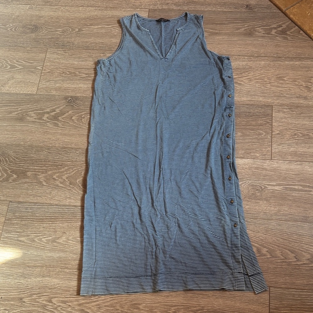 Lucky Brand Navy and White Striped dress